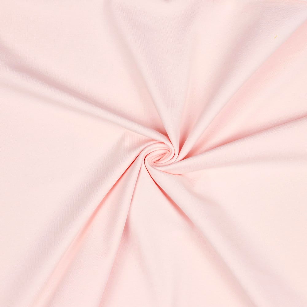 Fine Spun Cotton Jersey Dress Fabric in Pale Pink