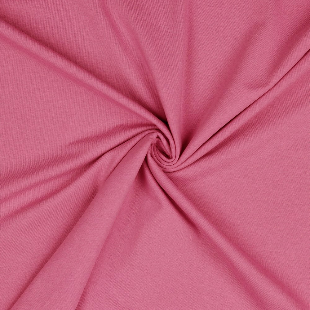 Single Spun Cotton Jersey in Rose