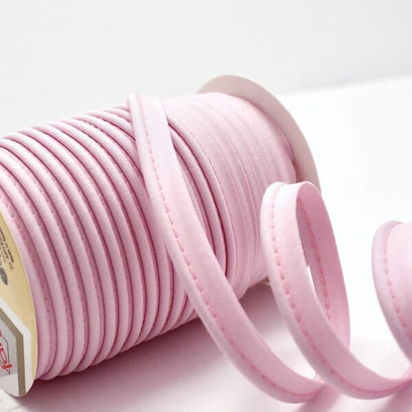 25m roll of Medium STRETCH Bias Piping Plain in Baby Pink 31