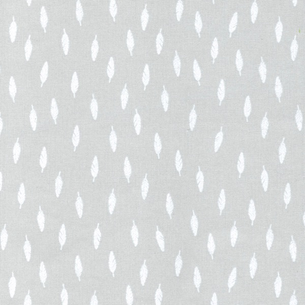 Small Leaf White Ex Wide 100% Cotton Fabric Paris Tone on Tone 