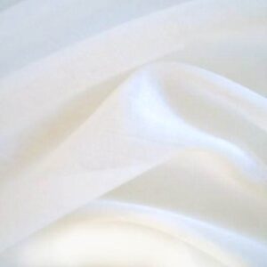GOTS Organic Cotton Lawn / Voile Fabric Plain in White