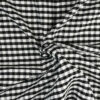 Dressmaking Gingham 5mm Check fabric in Black