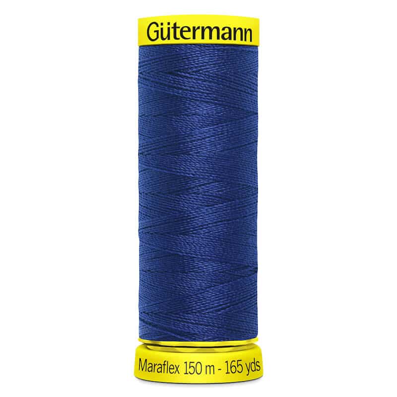 150 metre spool of Gutermann Maraflex Elastic Stretch Sewing Thread in 232 Navy