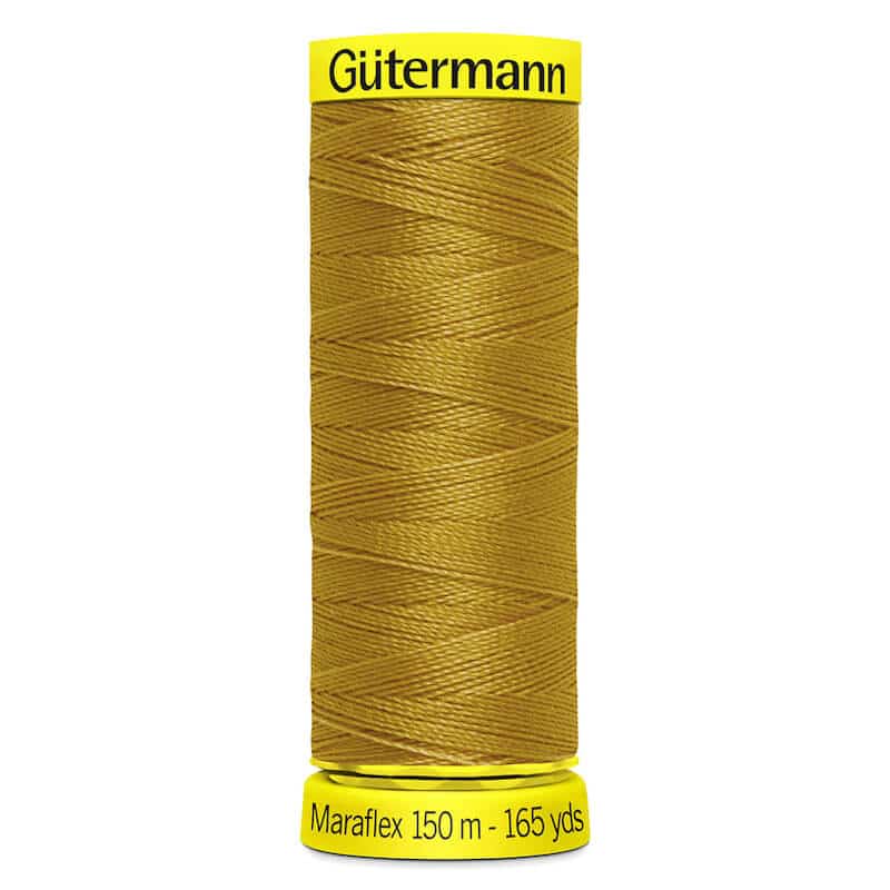 150 metre spool of Gutermann Maraflex Elastic Stretch Sewing Thread in 968 Gingerbread