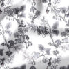 Digital Cotton Fabric Watercolour Akela Garden of Eden in Grey/Black
