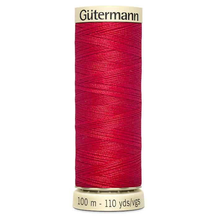 100 metre spool of Gutermann Sew-all Sewing Thread in 156 Crimson Red