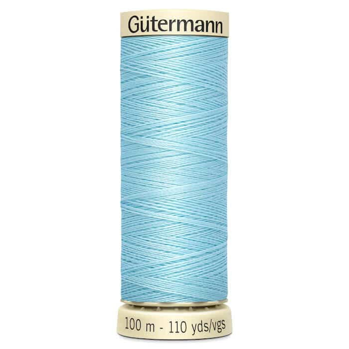 100 metre spool of Gutermann Sew-all Sewing Thread in 195 Airy Blue