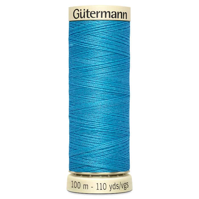 100 metre spool of Gutermann Sew-all Sewing Thread in 197 Pool Blue