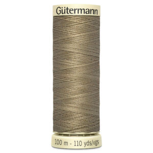 100 metre spool of Gutermann Sew-all Sewing Thread in 208 Light Taupe
