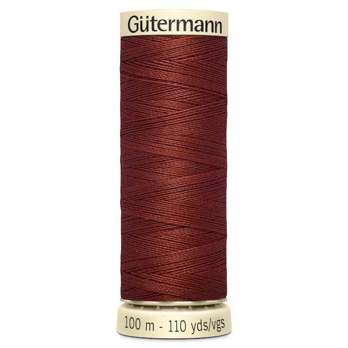 100 metre spool of Gutermann Sew-all Sewing Thread in 227 Auburn