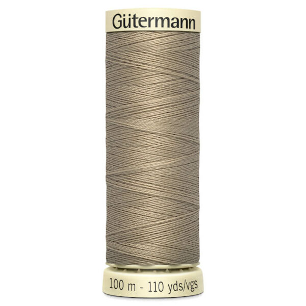 100 metre spool of Gutermann Sew-all Sewing Thread in 263 Light Khaki