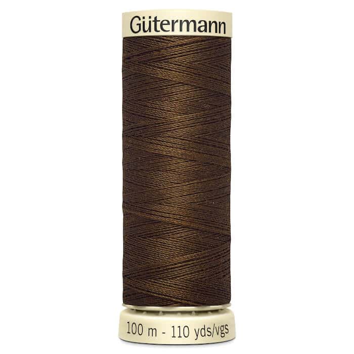 100 metre spool of Gutermann Sew-all Sewing Thread in 280 Hazelnut Brown