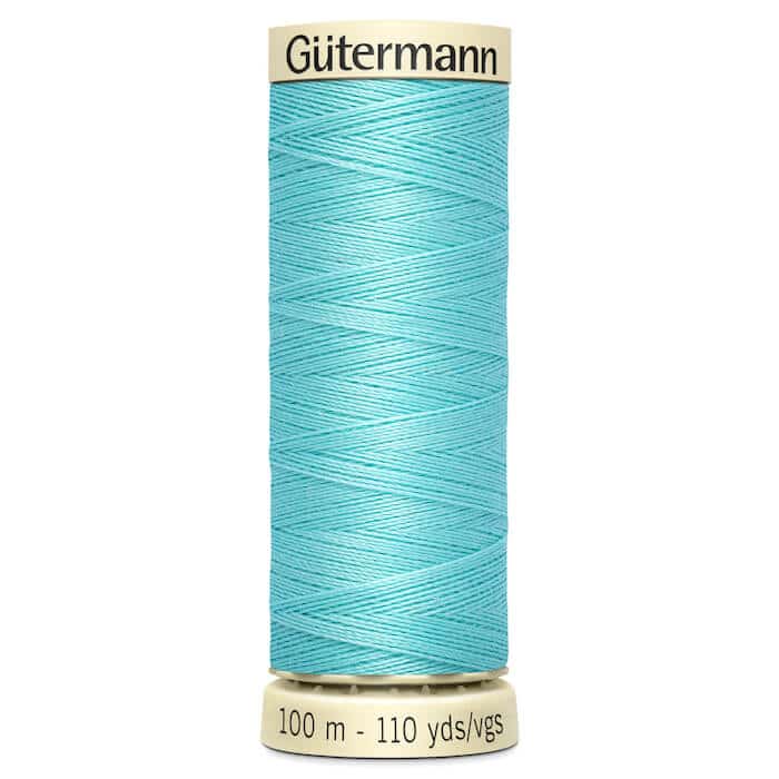 100 metre spool of Gutermann Sew-all Sewing Thread in 328 Light Turquoise
