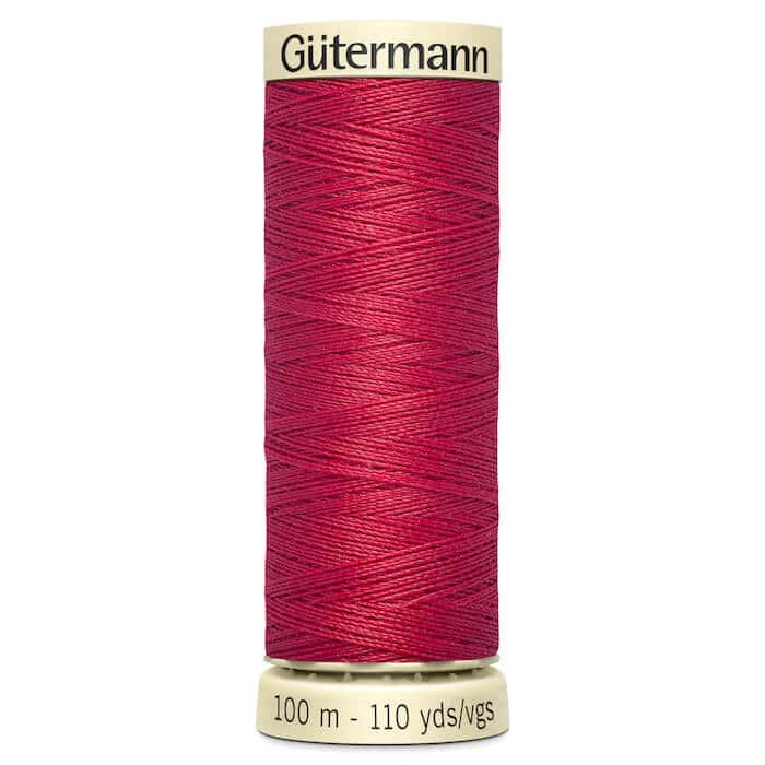 100 metre spool of Gutermann Sew-all Sewing Thread in 383 Radish Red