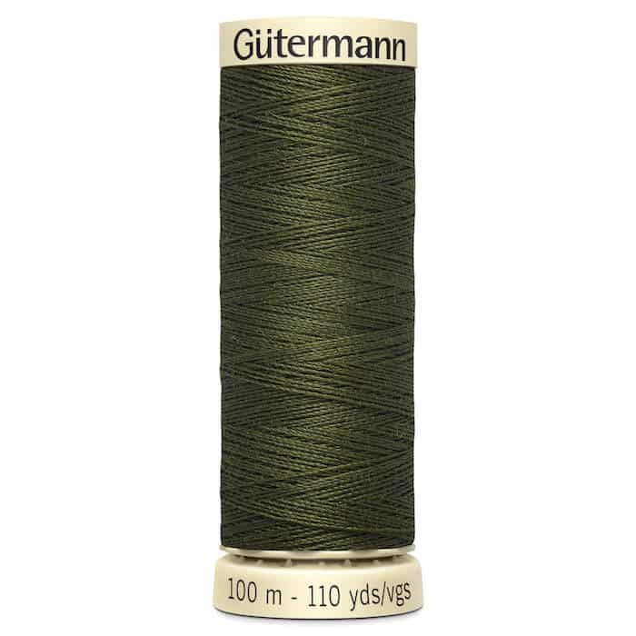 100 metre spool of Gutermann Sew-all Sewing Thread in 399 Army Green