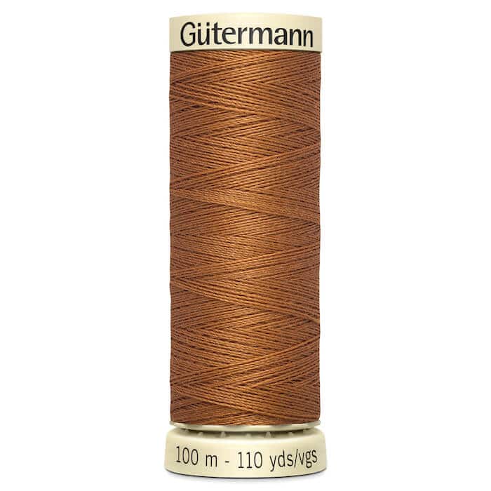 100 metre spool of Gutermann Sew-all Sewing Thread in 448 Toffee