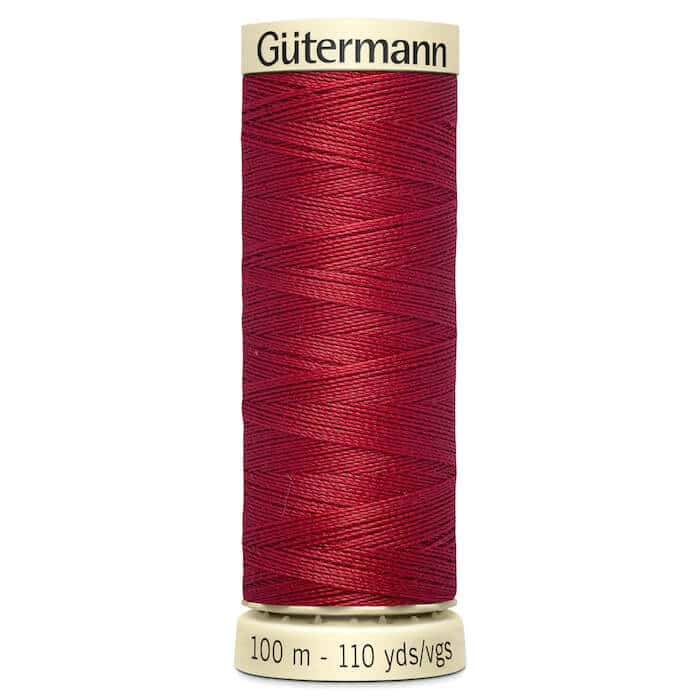 100 metre spool of Gutermann Sew-all Sewing Thread in 046 Ruby Red