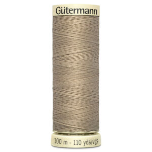 100 metre spool of Gutermann Sew-all Sewing Thread in 464 Buff