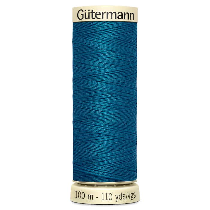 100 metre spool of Gutermann Sew-all Sewing Thread in 483 Teal Blue