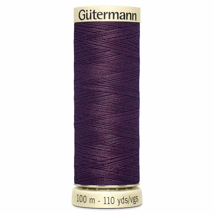 100 metre spool of Gutermann Sew-all Sewing Thread in 517 Dark Plum
