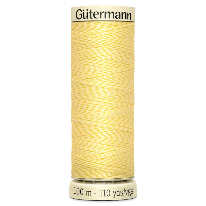 100 metre spool of Gutermann Sew-all Sewing Thread in 578 Lemon Sorbet