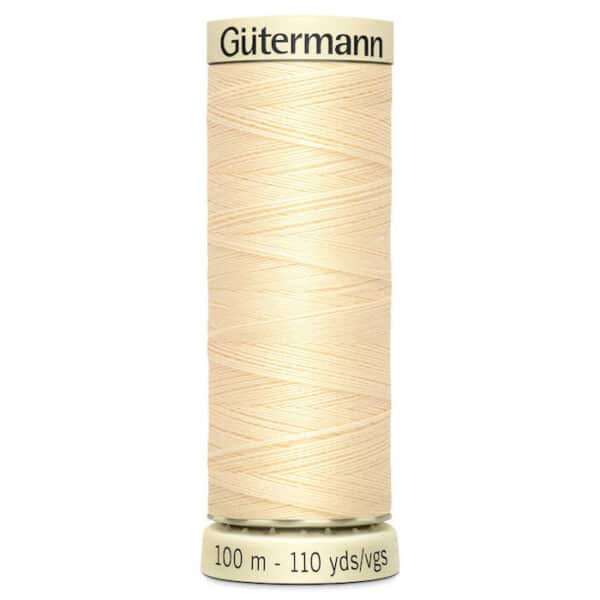 100 metre spool of Gutermann Sew-all Sewing Thread in 610 Parchment
