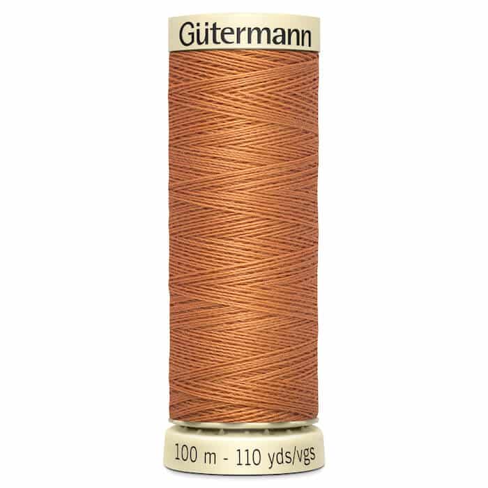 100 metre spool of Gutermann Sew-all Sewing Thread in 612 Burnt Sienna