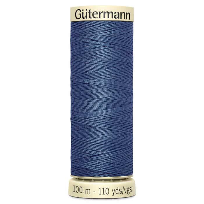 100 metre spool of Gutermann Sew-all Sewing Thread in 068 Temptress Grey/Blue