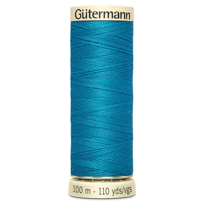 100 metre spool of Gutermann Sew-all Sewing Thread in 761 Cerulean Blue