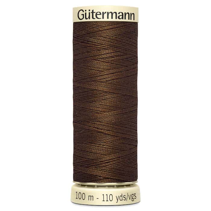 100 metre spool of Gutermann Sew-all Sewing Thread in 767 Milk Chocolate