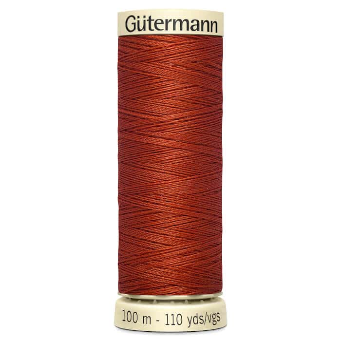 100 metre spool of Gutermann Sew-all Sewing Thread in 837 Amber
