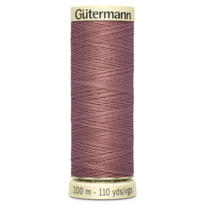 100 metre spool of Gutermann Sew-all Sewing Thread in 844 Dusty Pink