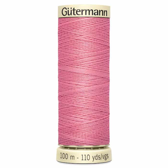 100 metre spool of Gutermann Sew-all Sewing Thread in 889 Begonia Pink