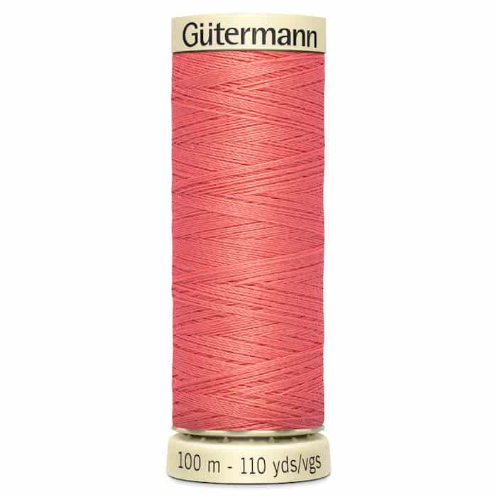 100 metre spool of Gutermann Sew-all Sewing Thread in 896 Pink Coral