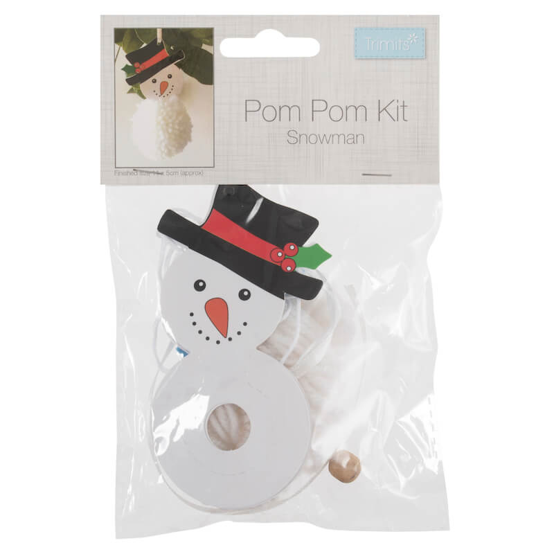 Pom Pom Kit in Christmas Snowman