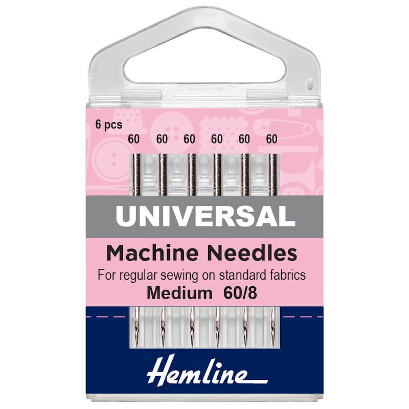 Machine Needles in Universal Extra Fine (60)8 in 6 needles