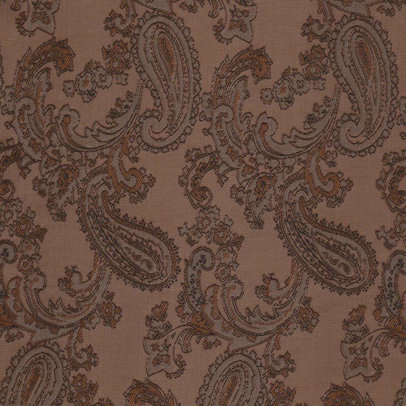 Paisley Jacquard Dress Jacket Lining Material in Chestnut 17