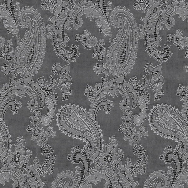 Paisley Jacquard Dress Jacket Lining Material in Pewter 10