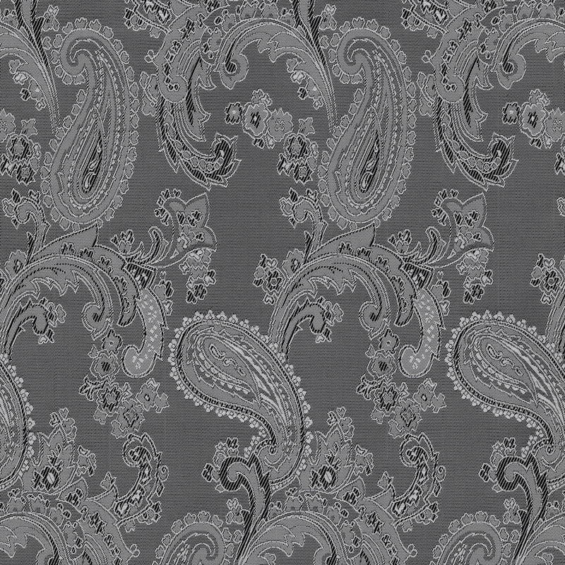 Paisley Jacquard Dress Jacket Lining Material in Pewter 10