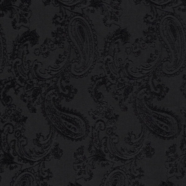 Paisley Jacquard Dress Jacket Lining Material in Black 13