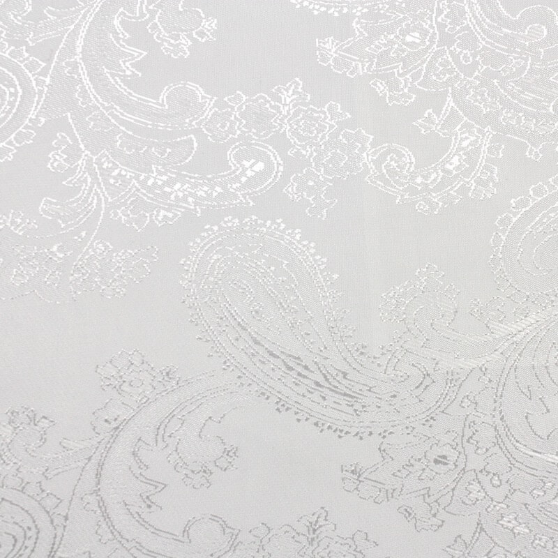 Paisley Jacquard Dress Jacket Lining Material in White 16