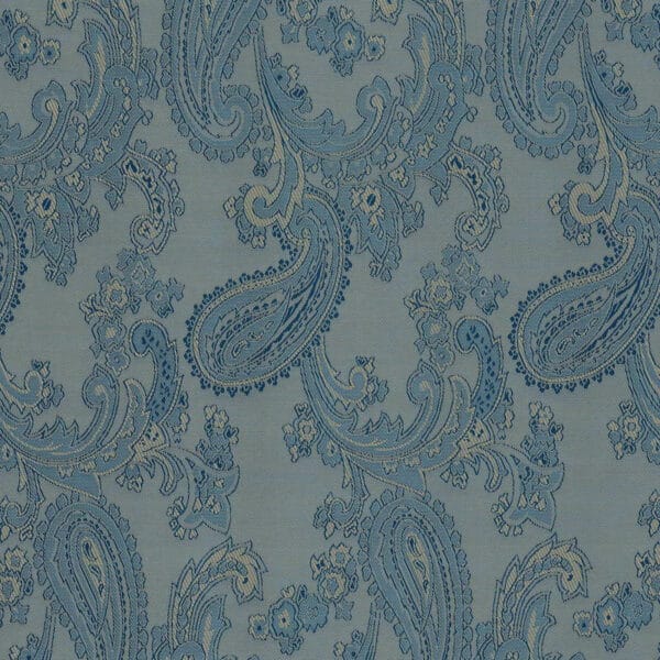 Paisley Jacquard Dress Jacket Lining Material in Teal 21