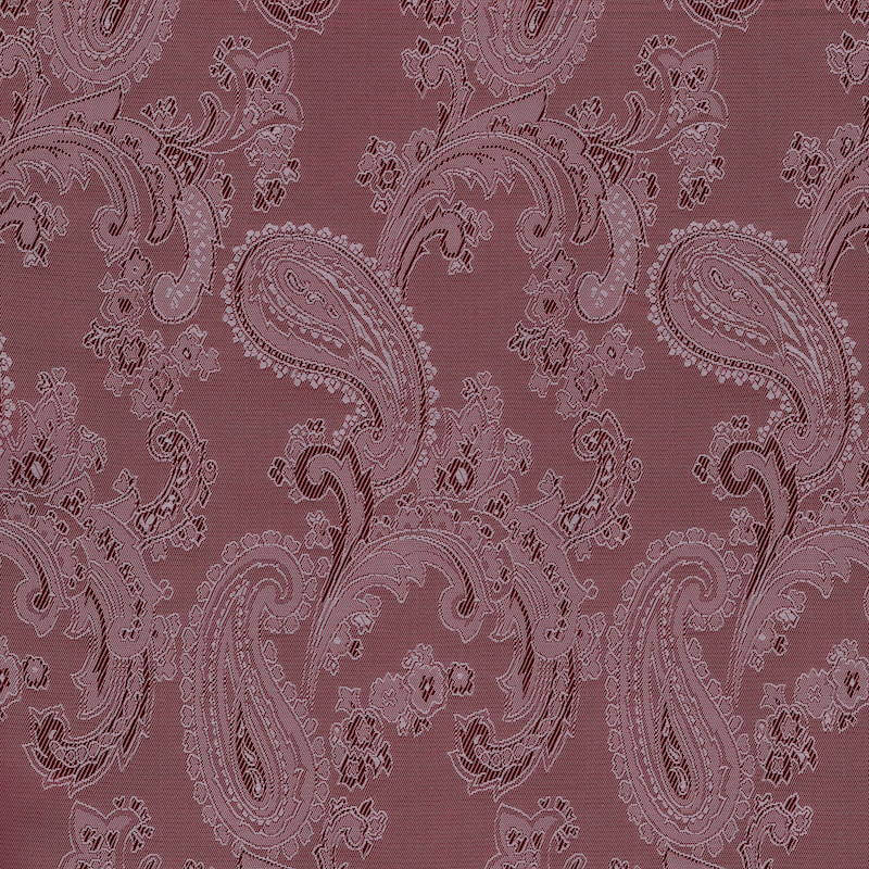 Paisley Jacquard Dress Jacket Lining Material in Aubergine 26