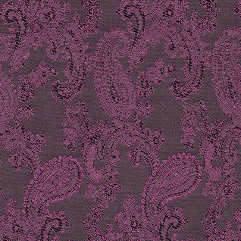 Paisley Jacquard Dress Jacket Lining Material in Mulberry Magenta 28