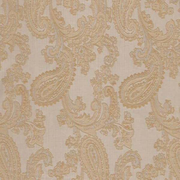 Paisley Jacquard Dress Jacket Lining Material in Stone Gold 03