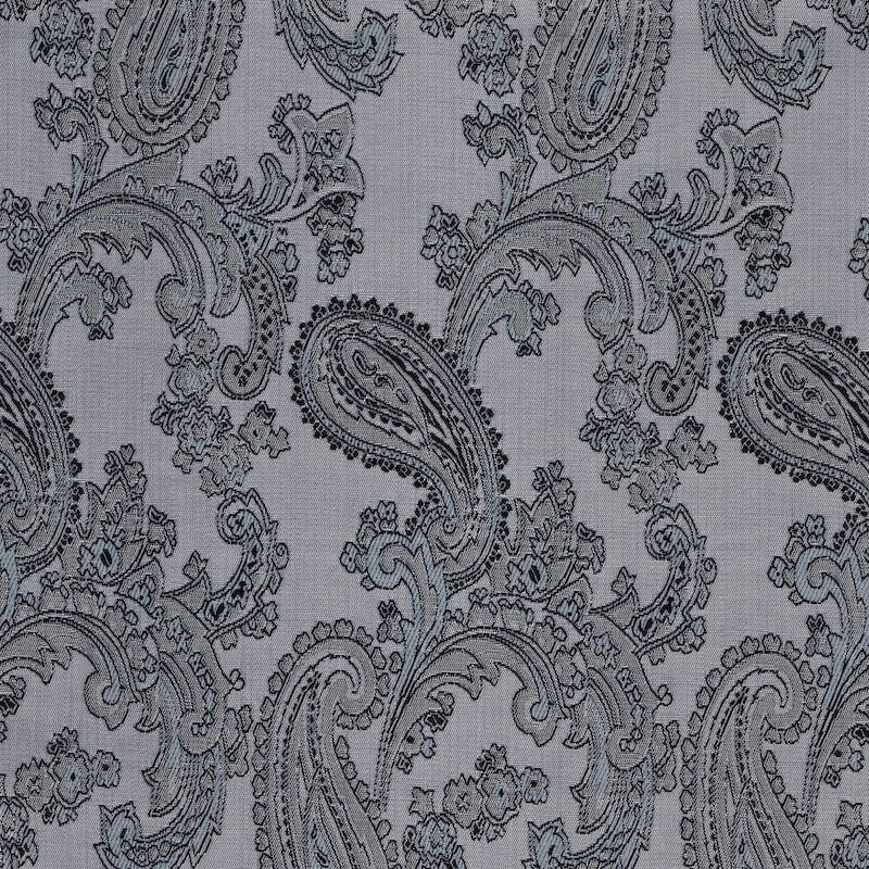 Paisley Jacquard Dress Jacket Lining Material in Silver Grey 09