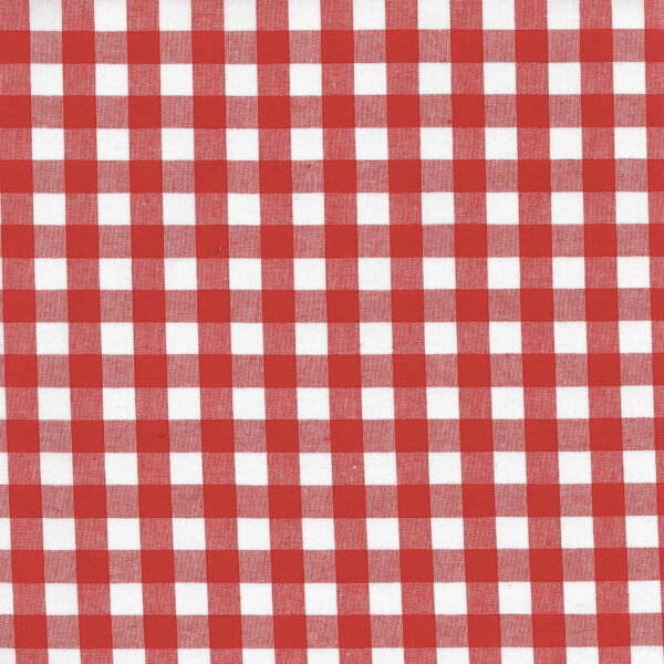 Cotton Classics Fabric in Red in Gingham 9mm