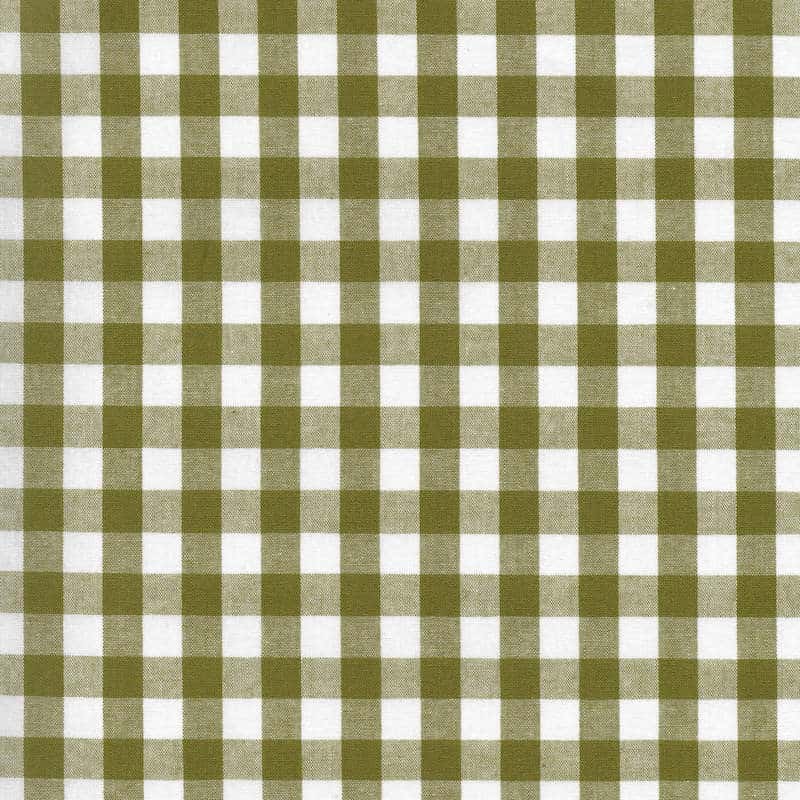 Cotton Classics Fabric in Sage in Gingham 9mm
