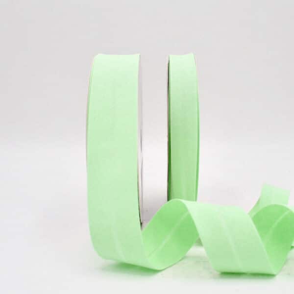 25m roll of Plain Bias Binding Tape Tape with 30mm width in Pastel Lime 356