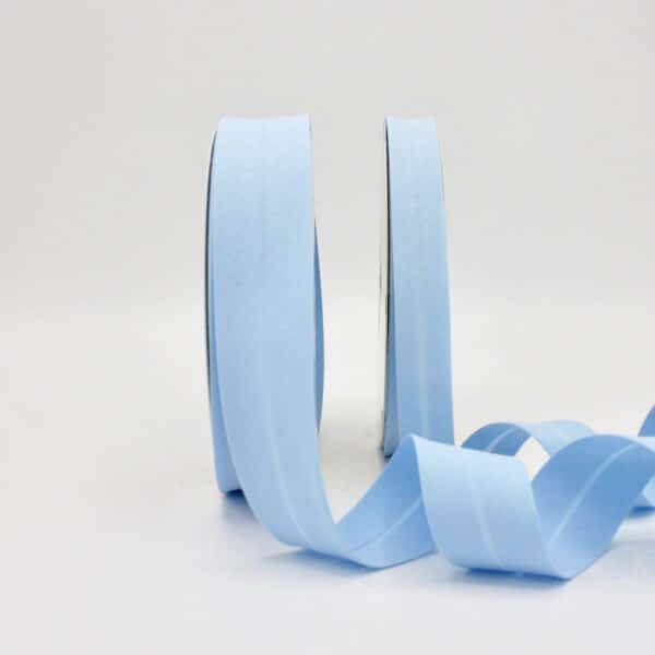 25m roll of Plain Bias Binding Tape with 30mm width in Baby Blue 15